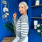 Molly Button Detail Knit Jumper Grey