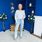 Paula Soft Knit Jumper Light Grey