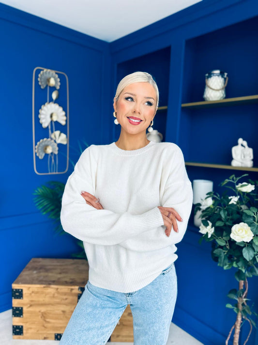 Paula Soft Knit Jumper Cream