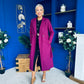 Angela Detailed Trench Coat Plum