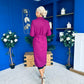 Angela Detailed Trench Coat Plum
