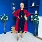 Angela Detailed Trench Coat Wine