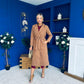 Angela Detailed Trench Coat Camel