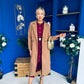 Angela Detailed Trench Coat Camel