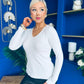 Suzi Detailed Longline Top Cream