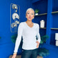 Suzi Detailed Longline Top Cream