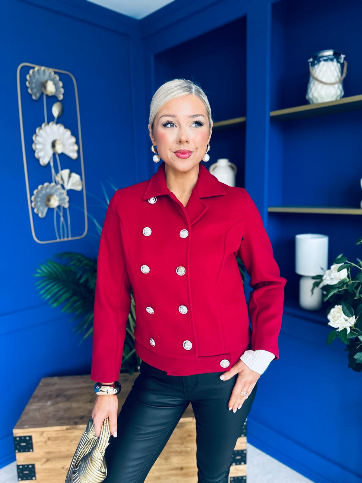Jackson Detailed Jacket Wine