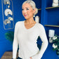 Suzi Detailed Longline Top Beige