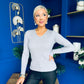 Suzi Detailed Longline Top Grey