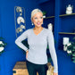 Suzi Detailed Longline Top Grey