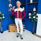 Michelle Detailed Cardi Burgundy