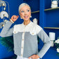 Michelle Detailed Cardi Grey