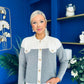 Michelle Detailed Cardi Grey