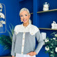 Michelle Detailed Cardi Grey
