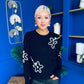 Sam Detailed Knit Jumper Black