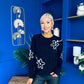 Sam Detailed Knit Jumper Black