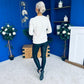 Sam Detailed Knit Jumper Cream