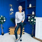 Sam Detailed Knit Jumper Grey
