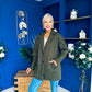 Collette Detailed Coat Khaki