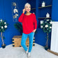 Henri Ribbon Detail Jumper Red
