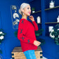 Henri Ribbon Detail Jumper Red