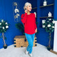 Henri Ribbon Detail Jumper Red