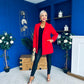Miriam Double Breasted Jacket Red