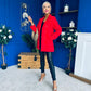 Miriam Double Breasted Jacket Red