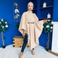 Phoebe Belted Longline Cape Beige Pre Order 18 Sept