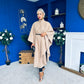 Phoebe Belted Longline Cape Beige Pre Order 18 Sept
