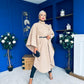Phoebe Belted Longline Cape Beige Pre Order 18 Sept