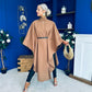 Phoebe Belted Longline Cape Camel Pre Order 18 Sept