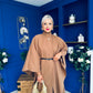 Phoebe Belted Longline Cape Camel Pre Order 18 Sept