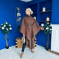 Phoebe Belted Longline Cape Coco
