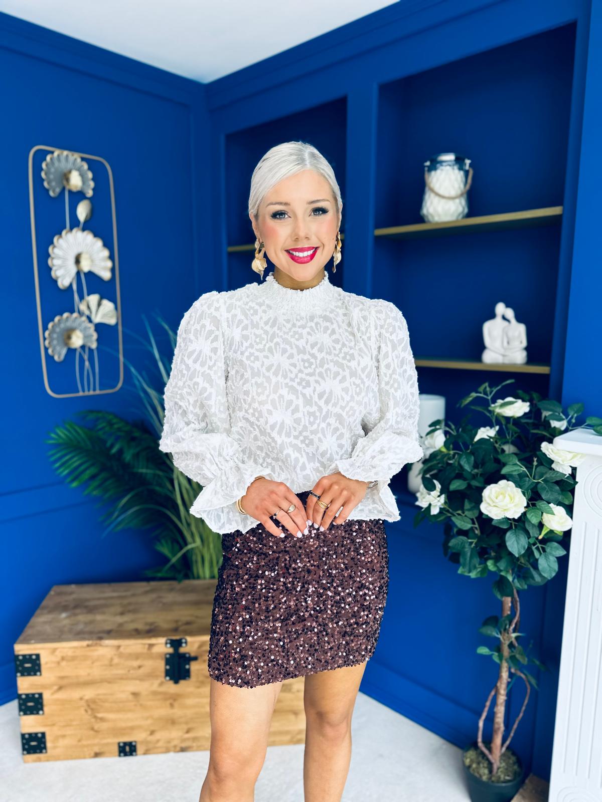 Helena Sequin Mini Skirt Coco