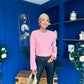 Thelma Military Style Jacket Pink