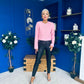 Thelma Military Style Jacket Pink