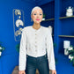 Thelma Military Style Jacket Cream
