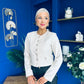 Thelma Military Style Jacket Cream