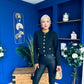 Thelma Military Style Jacket Black