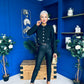 Thelma Military Style Jacket Black