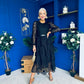 Julia Belted Lace Occasion Dress Black