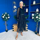 Julia Belted Lace Occasion Dress Black