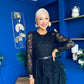 Julia Belted Lace Occasion Dress Black
