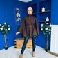 Justine Belted Cape Coco