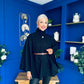 Justine Belted Cape Black