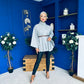 Justine Belted Cape Grey