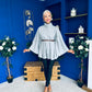 Justine Belted Cape Grey
