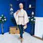Justine Belted Cape Beige