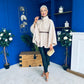 Justine Belted Cape Beige